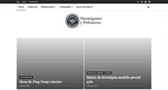 Desktop Screenshot of hormigonesypolimeros.com