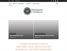 Tablet Screenshot of hormigonesypolimeros.com